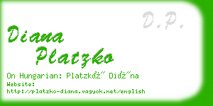 diana platzko business card